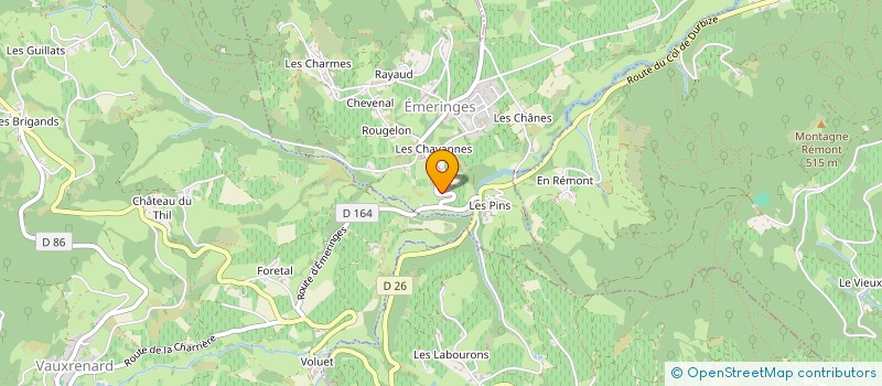 localisation de l'entreprise ENERJ2B  EMERINGES