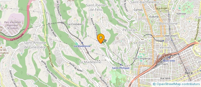 localisation de l'entreprise ENERJSUN à NICE