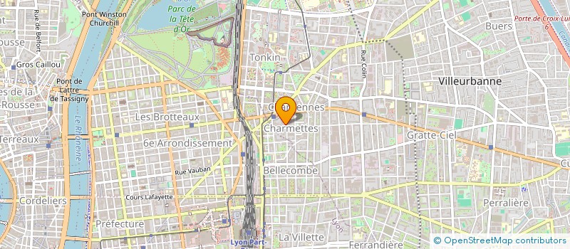 localisation de l'entreprise ENERLY ECO à VILLEURBANNE