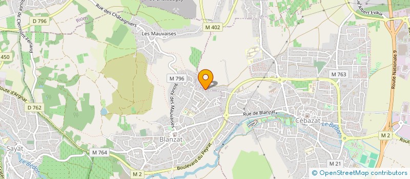 localisation de l'entreprise ENERNAUV à CEBAZAT