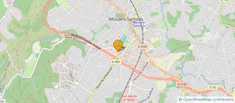 localisation de l'entreprise ENERSCOP à MOUANS-SARTOUX