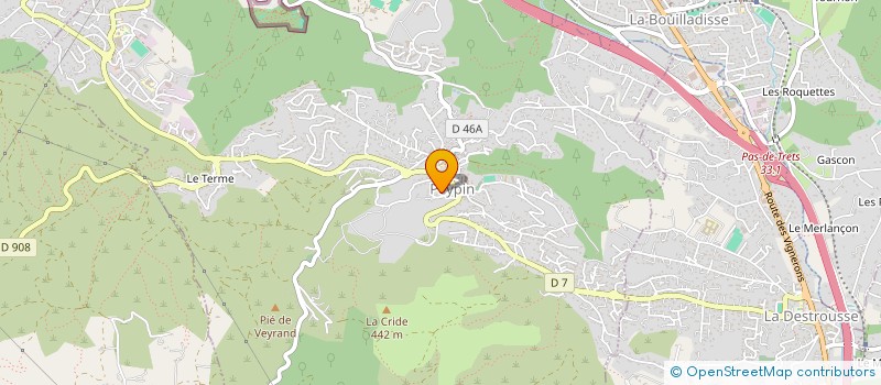 localisation de l'entreprise ENERSEC  PEYPIN