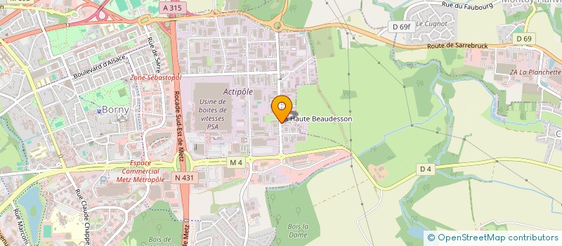 localisation de l'entreprise ENERSICO à METZ