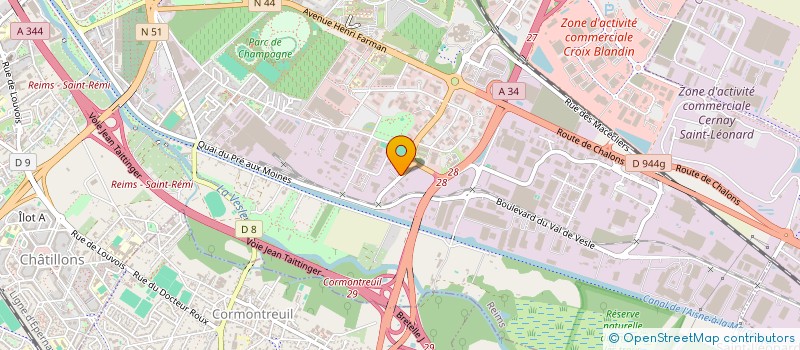 localisation de l'entreprise ENERSOL à REIMS