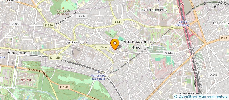 localisation de l'entreprise ENERSTRAT CONSULTING à FONTENAY-SOUS-BOIS