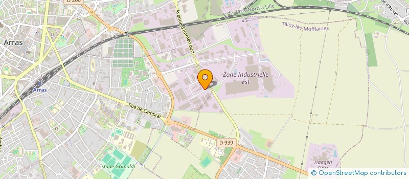 localisation de l'entreprise ENERSYS SARL à ARRAS