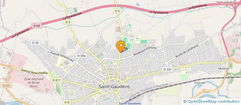 localisation de l'entreprise ENERTEAM à SAINT-GAUDENS
