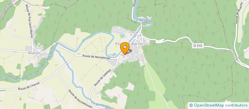 localisation de l'entreprise ENERTECH à PONT-DE-BARRET