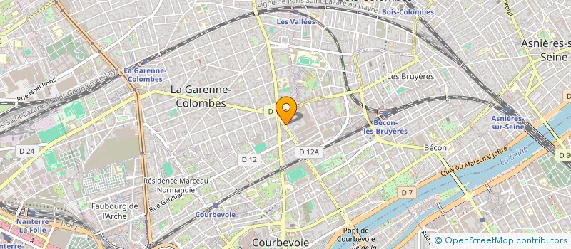 localisation de l'entreprise ENERTECH INDUSTRIE  COURBEVOIE
