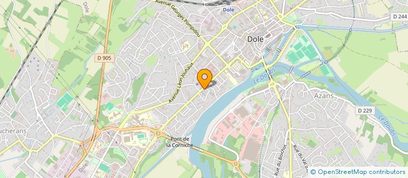 localisation de l'entreprise ENERTEG à DOLE