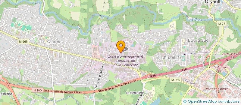 localisation de l'entreprise ENERTHIS à ORVAULT