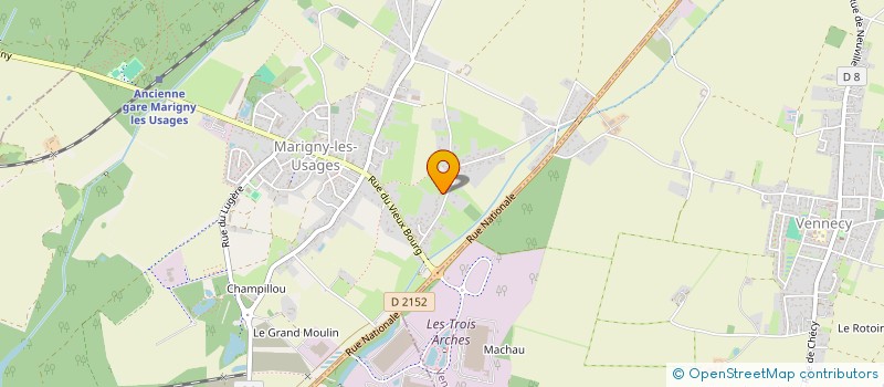 localisation de l'entreprise ENERWEO à MARIGNY-LES-USAGES