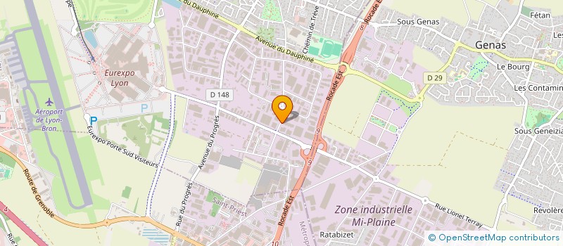 localisation de l'entreprise ENERYA à CHASSIEU