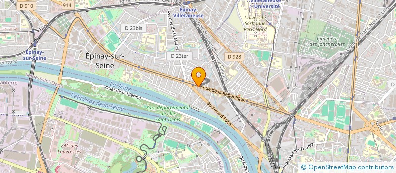 localisation de l'entreprise ENES  EPINAY-SUR-SEINE
