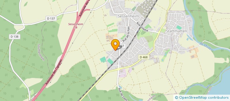 localisation de l'entreprise ENES  SESSENHEIM