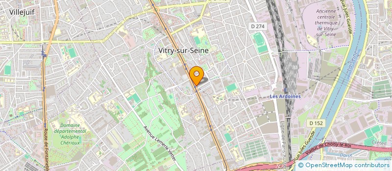 localisation de l'entreprise ENES à VITRY-SUR-SEINE