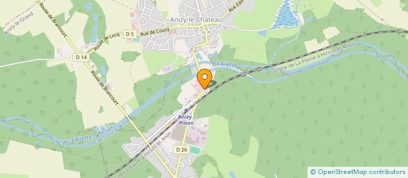 localisation de l'entreprise ENES à PINON