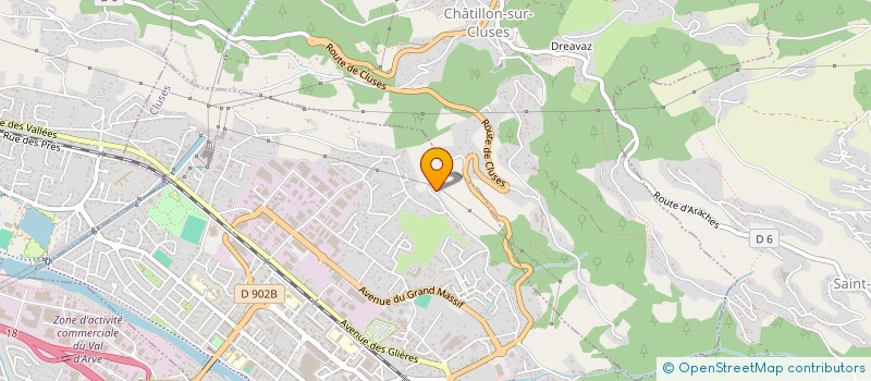 localisation de l'entreprise ENESA  CLUSES