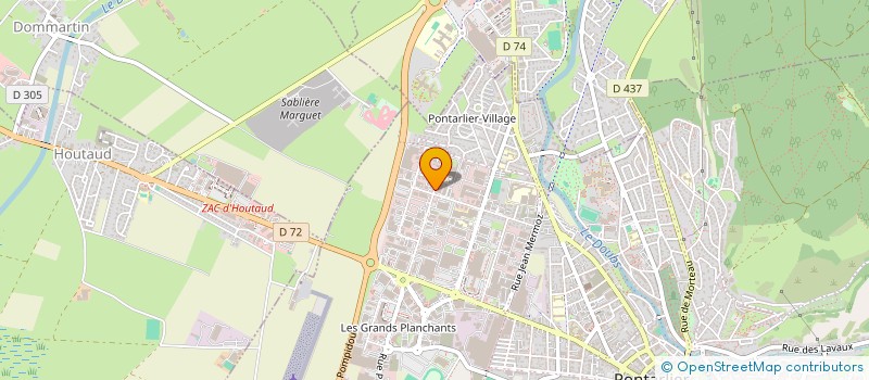 localisation de l'entreprise ENESI AUTO à PONTARLIER