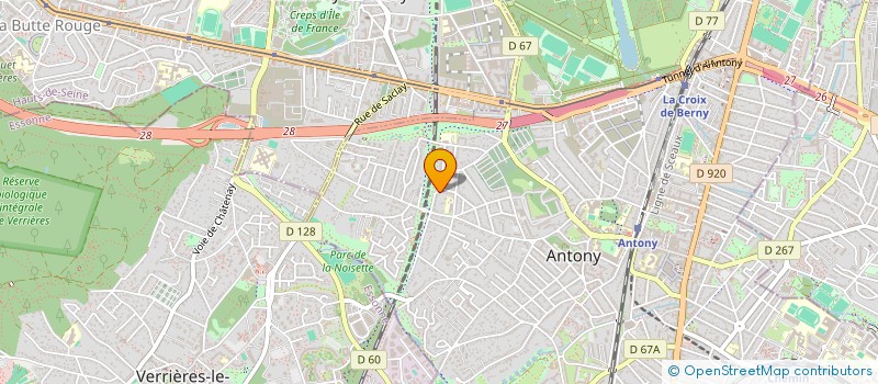 localisation de l'entreprise ENETCOM à ANTONY