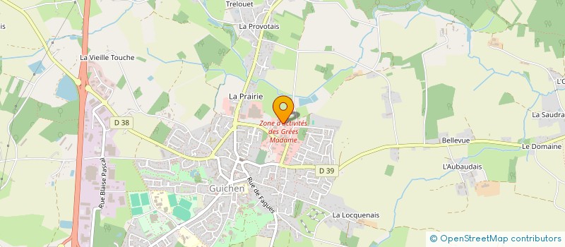 localisation de l'entreprise ENEU-POMMIER  GUICHEN