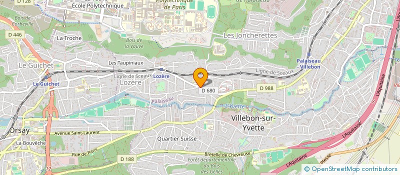 localisation de l'entreprise ENEVEIL à PALAISEAU