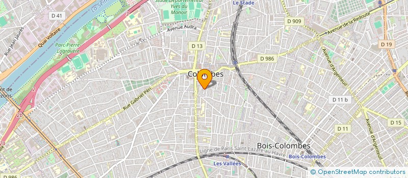 localisation de l'entreprise ENEVIA à COLOMBES