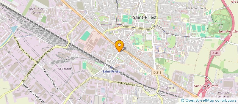 localisation de l'entreprise ENEX  SAINT-PRIEST