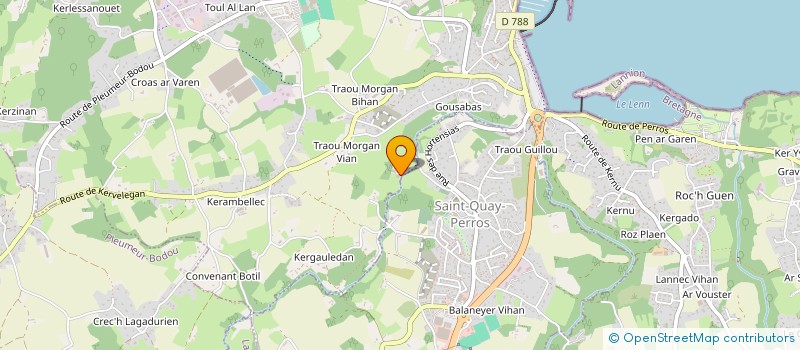 localisation de l'entreprise ENEZ AN ERCH  PERROS-GUIREC