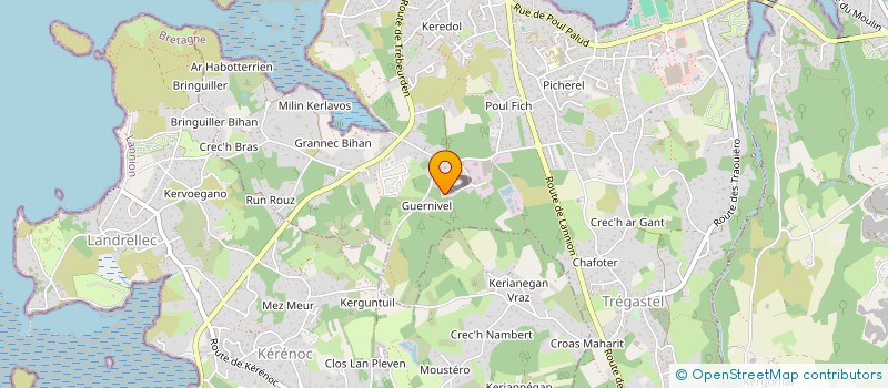 localisation de l'entreprise ENEZ COAT  TREGASTEL