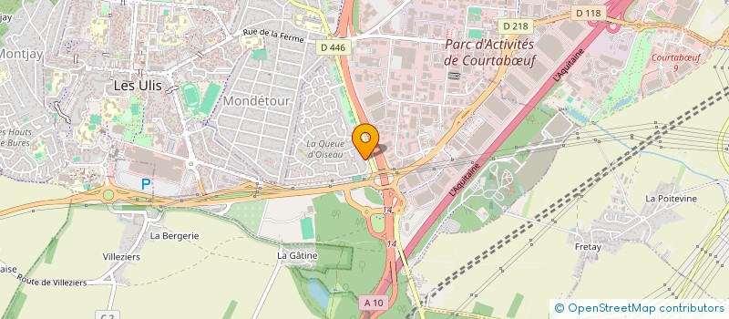 localisation de l'entreprise ENEZ GLAZ DAOU  LES ULIS