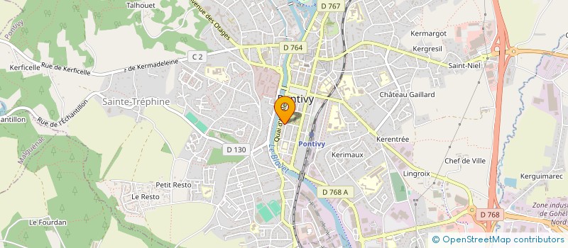 localisation de l'entreprise ENEZ GROE  PONTIVY