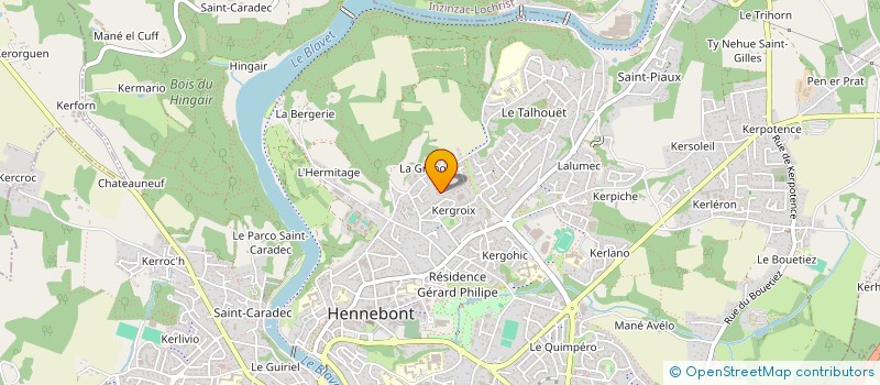 localisation de l'entreprise ENEZ KALON  HENNEBONT