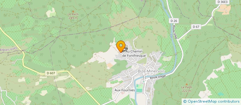 localisation de l'entreprise ENEZ YARD  BIZE-MINERVOIS