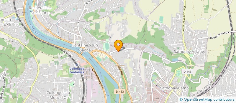 localisation de l'entreprise ENF à FONTAINES-SUR-SAONE