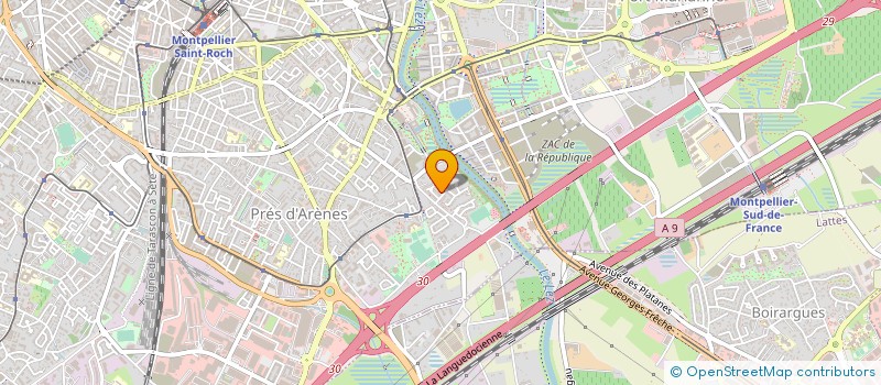 localisation de l'entreprise ENF AND SARL à MONTPELLIER