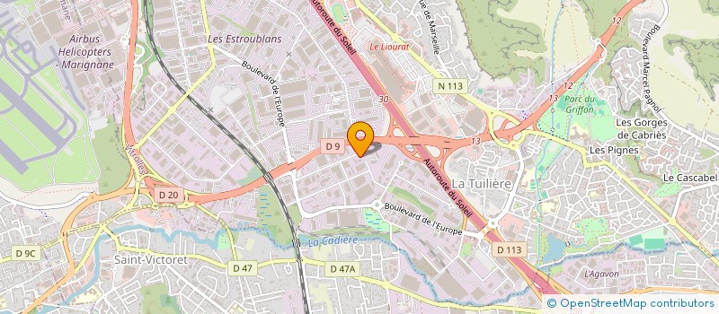 localisation de l'entreprise ENF INTERNATIONAL  VITROLLES