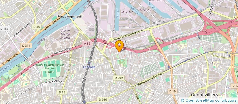 localisation de l'entreprise ENF SARL à COLOMBES