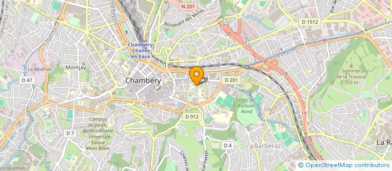 localisation de l'entreprise ENFAMILLE  CHAMBERY