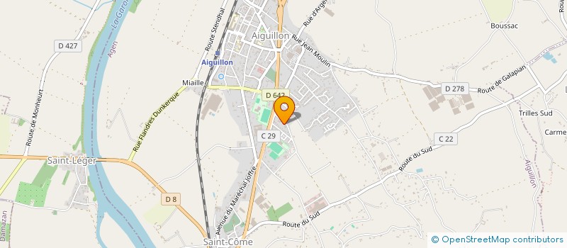 localisation de l'entreprise ENFANCE, CONFLUENCE ET PARTAGE  AIGUILLON