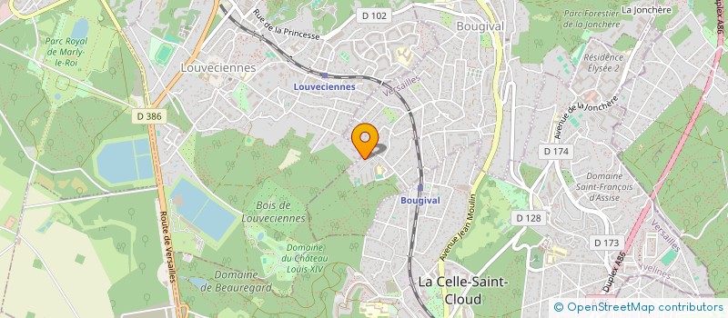 localisation de l'entreprise ENFANCE CONSEILS ET FORMATIONS  BOUGIVAL