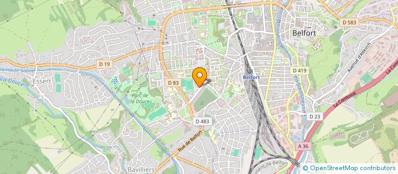 localisation de l'entreprise ENFANCE CULTURE ET LOISIRS à BELFORT