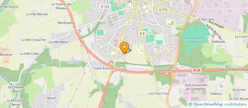 localisation de l'entreprise ENFANCE EN BROCELIANDE  PLOERMEL