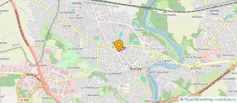 localisation de l'entreprise ENFANCE EN EVEIL  AURAY