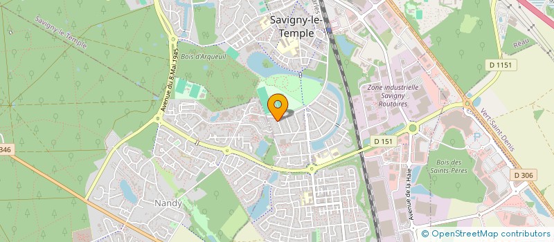 localisation de l'entreprise ENFANCE ESPOIR ET AVENIR  SAVIGNY-LE-TEMPLE