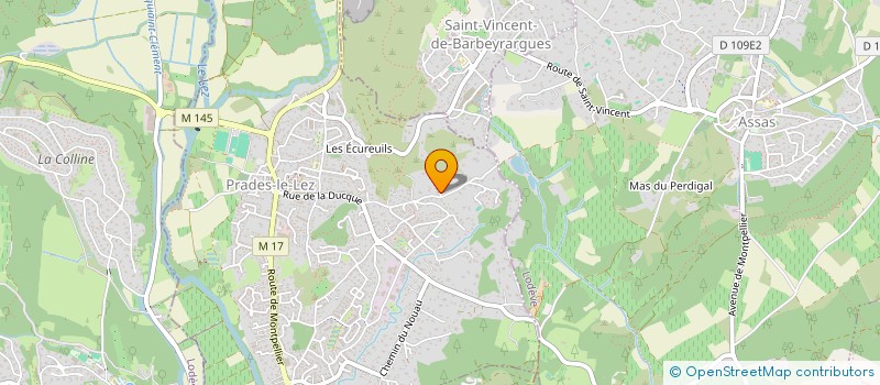 localisation de l'entreprise ENFANCE ET COMMUNICATION à PRADES-LE-LEZ