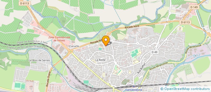 localisation de l'entreprise ENFANCE ET FAMILLE D'ADOPTION à CARCASSONNE