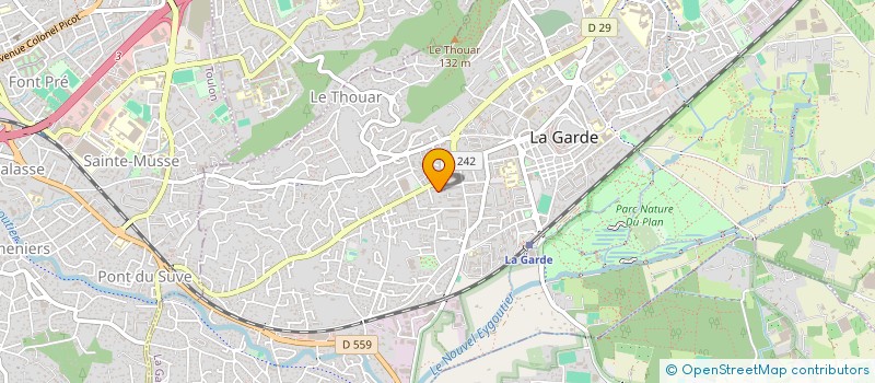 localisation de l'entreprise ENFANCE ET FAMILLE D ADOPTION DU VAR  LA GARDE