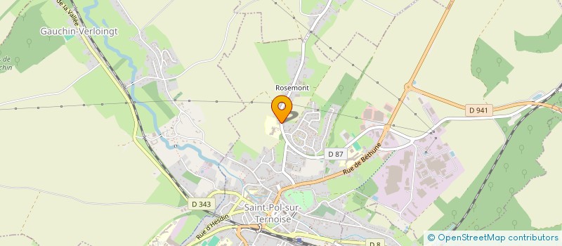 localisation de l'entreprise ENFANCE ET FAMILLES D ADOPTION à SAINT-POL-SUR-TERNOISE