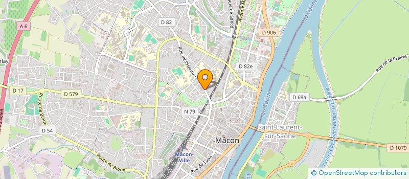 localisation de l'entreprise ENFANCE ET FAMILLES D'ADOPTION - ASSOC DEP DES FOYERS ADOPTIFS DE SAONE ET LOIRE à MACON